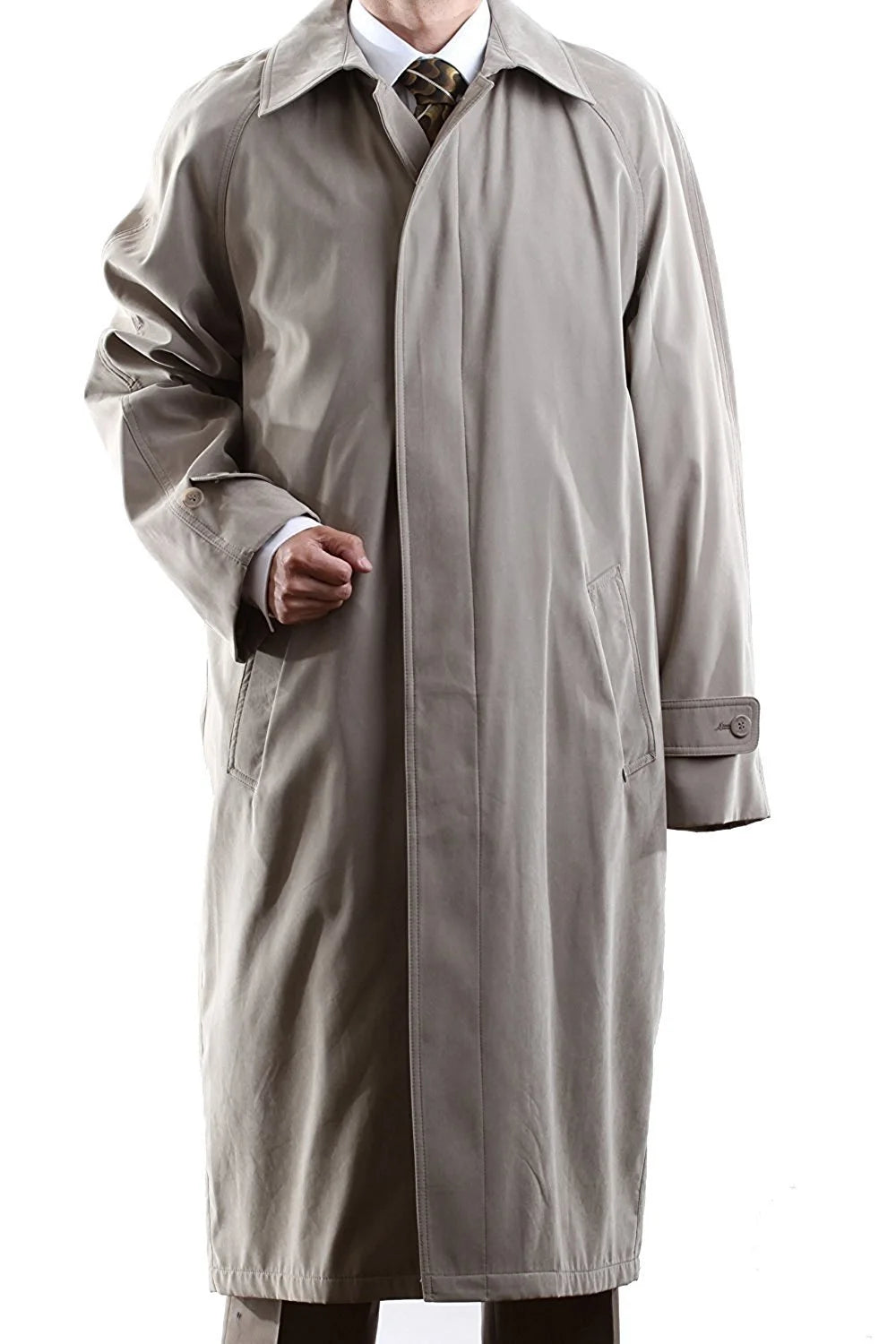 Taupe Full Length Raincoat D15799
