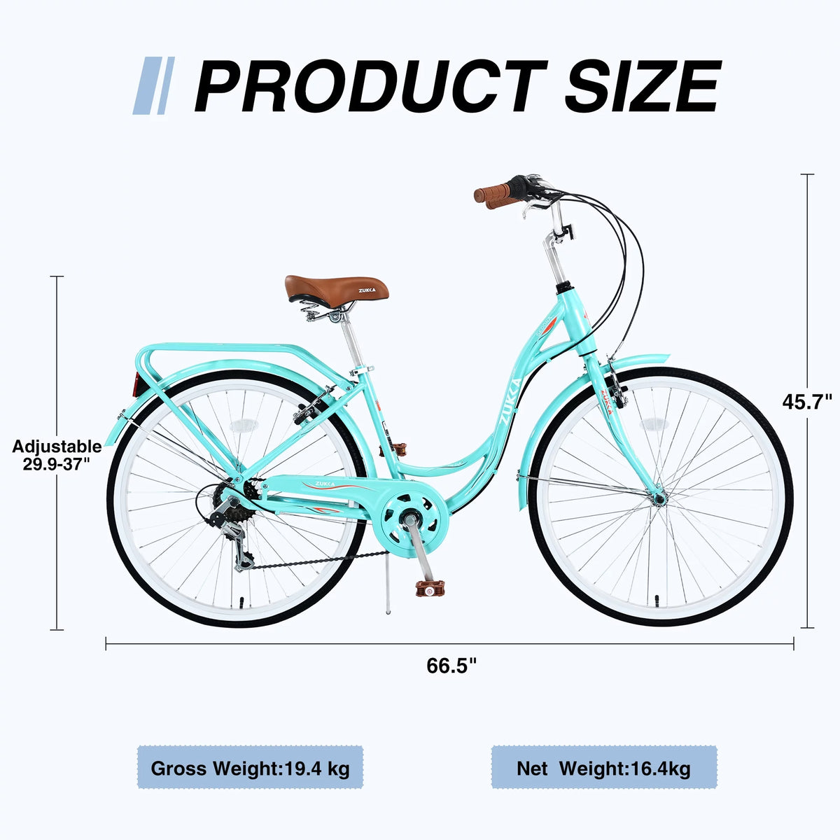 26 inch 7 Speed Steel Frame Girls Bicycle O130