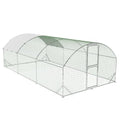 Large Metal Chicken Coop Run with Cover Y190049
