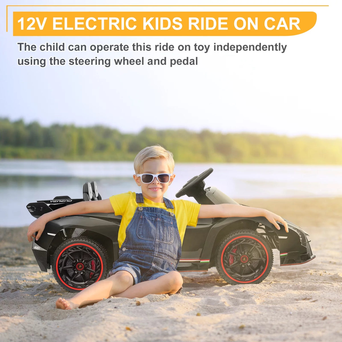12V Electric Ride On Car with Parent Control H6944
