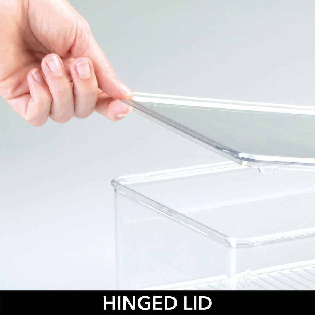 Clear 2 Pack Plastic Storage Organizer Box W69707