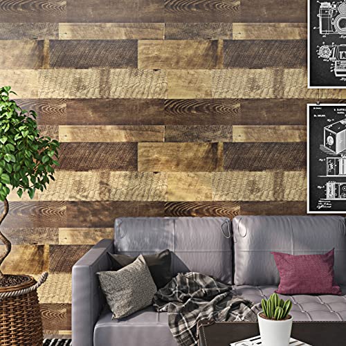 Waterproof Peel and Stick Wood Contact Paper Vinyl Flooring Roll I715176