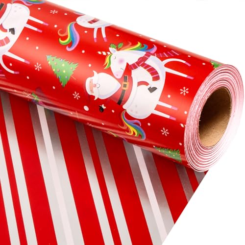 Kraft Wrapping Paper Roll with Cut Lines on Reverse, 17 Inch x 32.8 Feet D670303