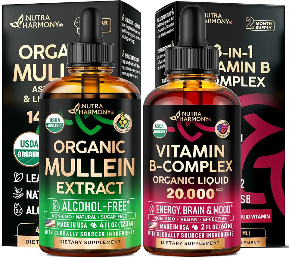 Organic Mullein & Vitamin B Complex Drops F6038