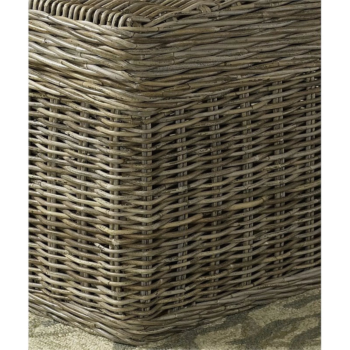 Wicker End Table Trunk G41398