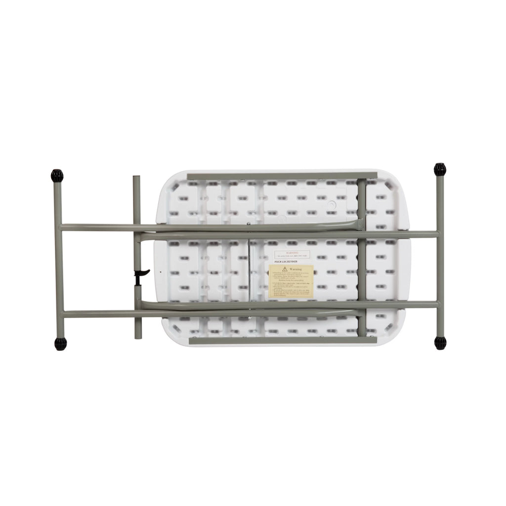 26 Inch Granite White Plastic Folding Table O625944