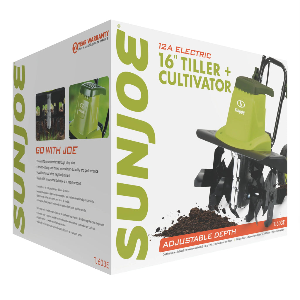 Electric 16-inch Garden Tiller + Cultivator L692
