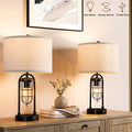 21'' Table Lamps Set of 2 with Night Light and USB Port G39609