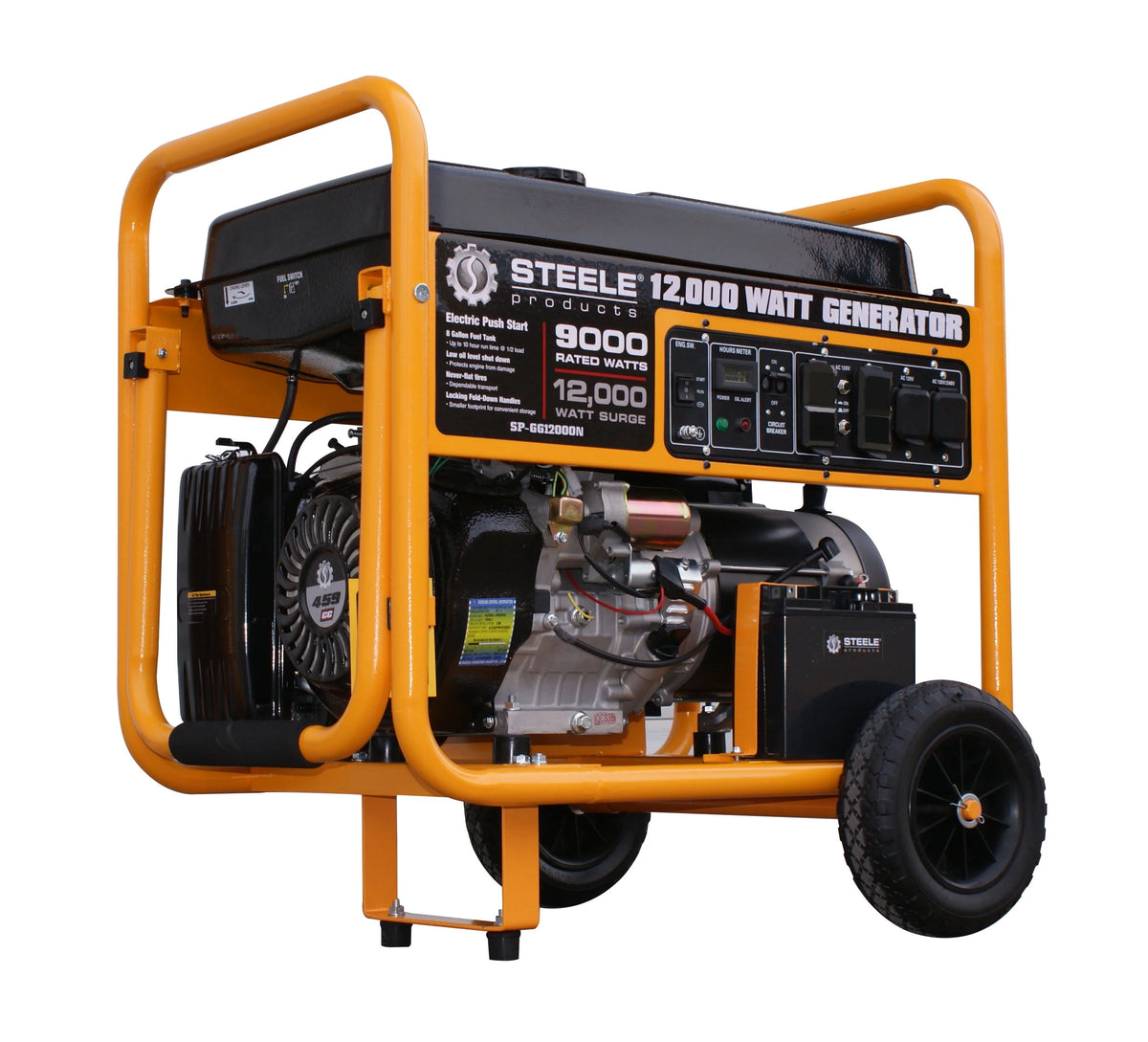 12,000-Watt Gasoline Powered Electric Start Portable Generator E80590