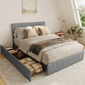 Queen Bed Frame with 4 Storage Drawers F392
