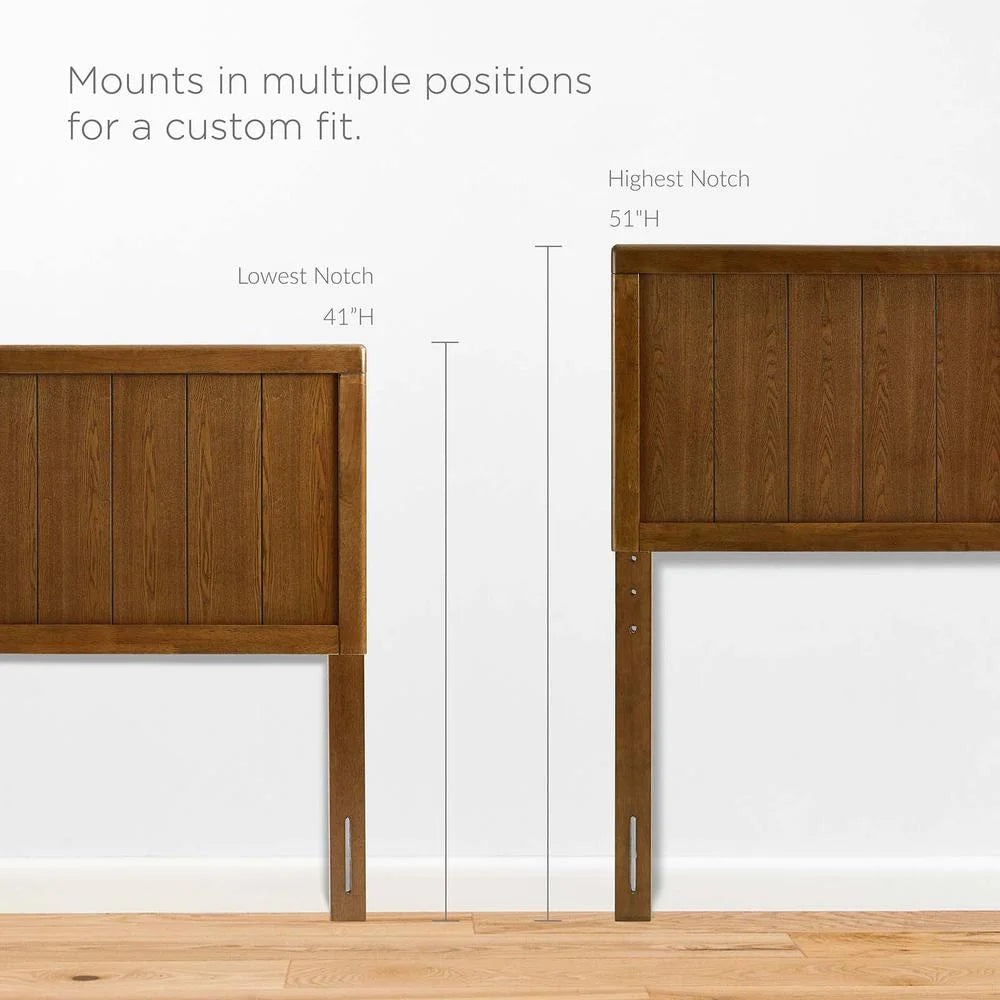Twin Wood Headboard in Walnut G1724
