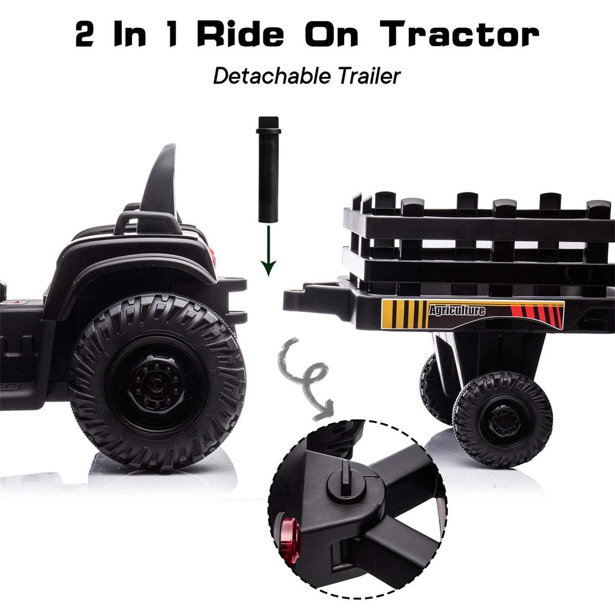 24V Ride on Tractor with Trailer G99873