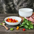 Porcelain Round Pasta Serve Bowls, Set of 4 F35920