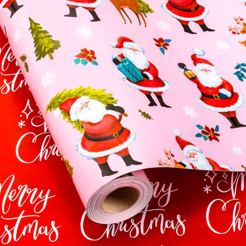 Kraft Wrapping Paper Roll with Cut Lines on Reverse, 17 Inch x 32.8 Feet D670303