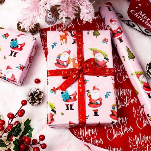 Kraft Wrapping Paper Roll with Cut Lines on Reverse, 17 Inch x 32.8 Feet D670303