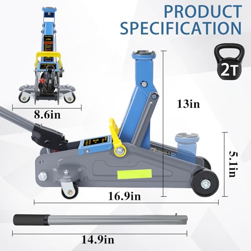 2T Portable Hydraulic Floor Jack C11554
