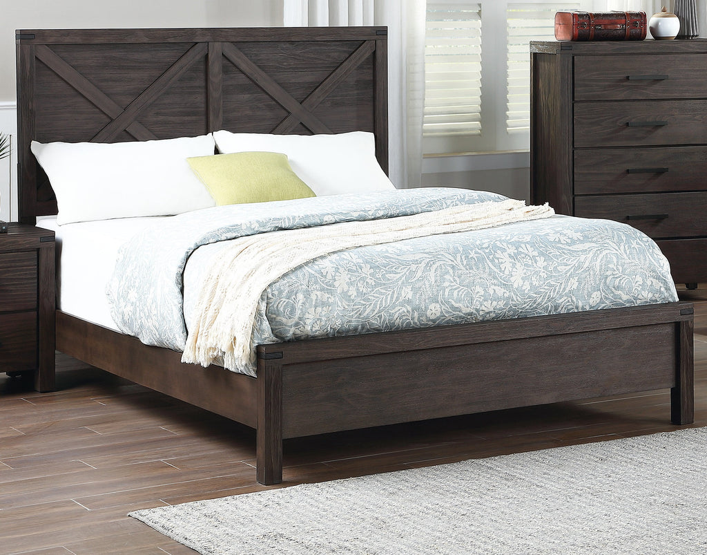 Queen Size Plywood Solid Wood Bed D8359