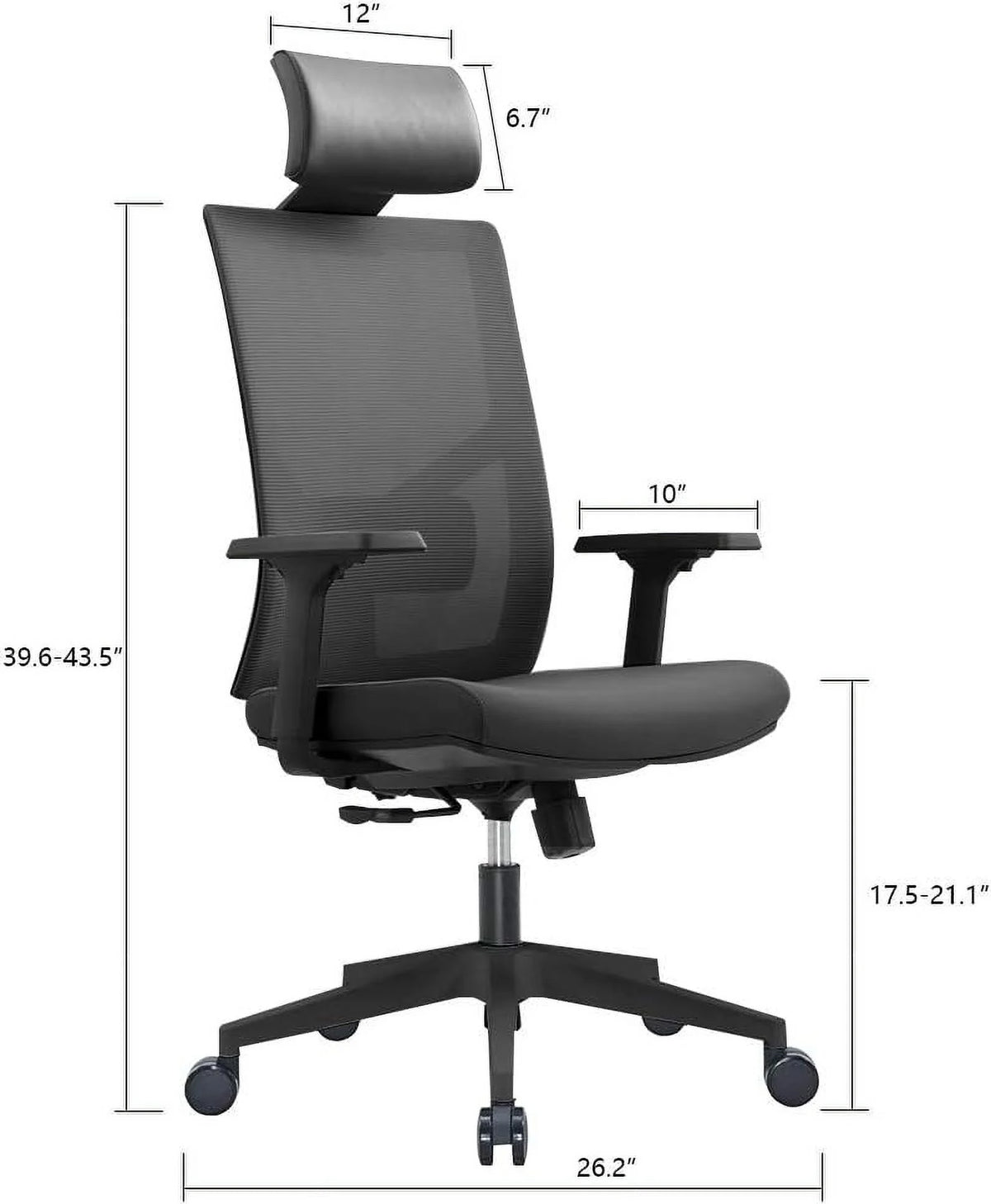 Ergonomic Mesh Office Chair with Lumbar Support L53656