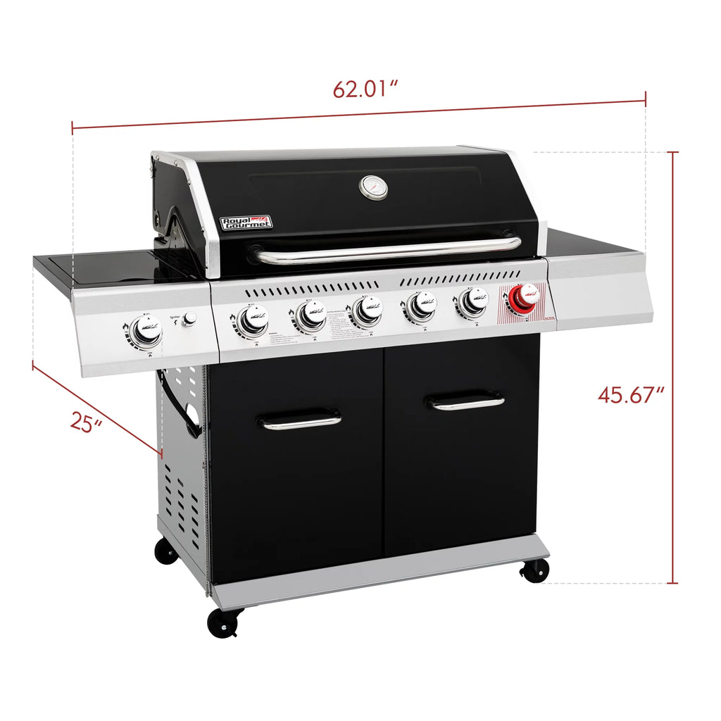 6-Burner Gas Grill with Sear Burner and Side Burner X949189
