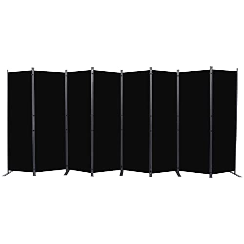 Black 4 Panel Folding Room Divider H881662
