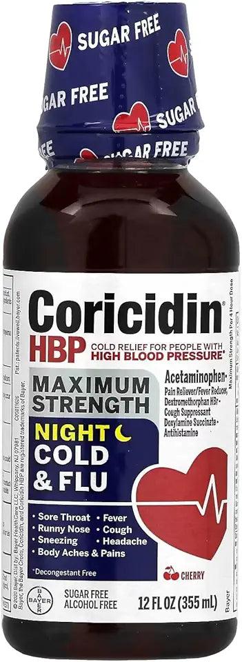 Nighttime Multi-Symptom Cold Liquid Cherry 12 Fl Oz Pack of 3 S918789