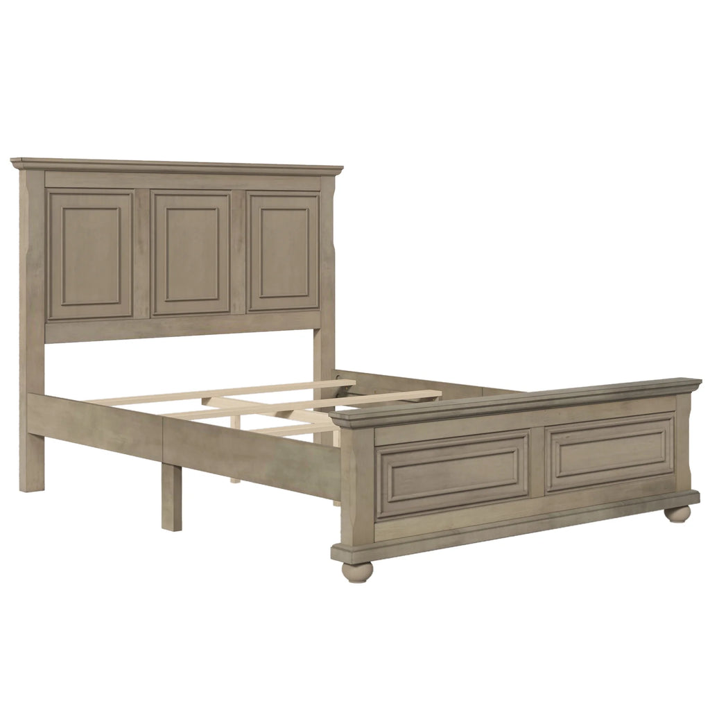 Queen Bed with Pinewood Design Y2241