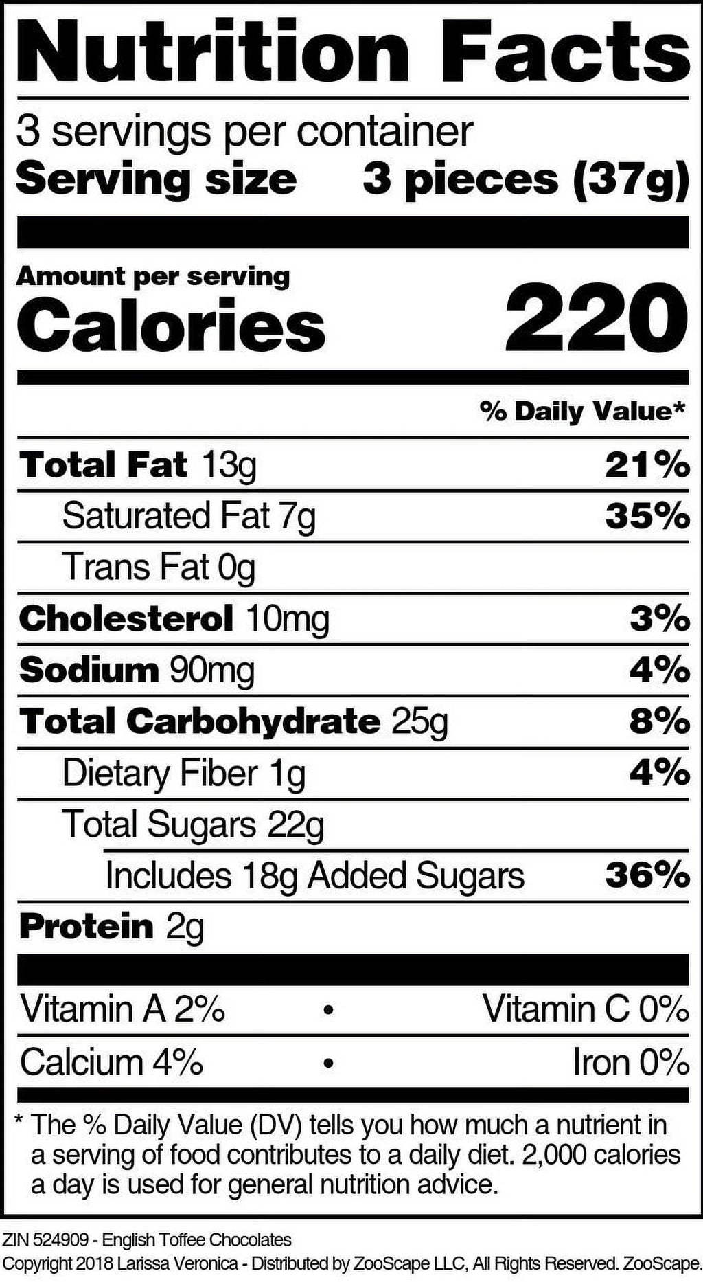 English Toffee Chocolates 4 oz 2-Pack U93622