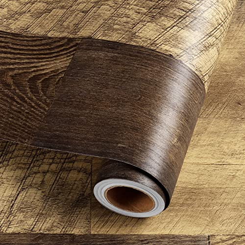 Waterproof Peel and Stick Wood Contact Paper Vinyl Flooring Roll I715176