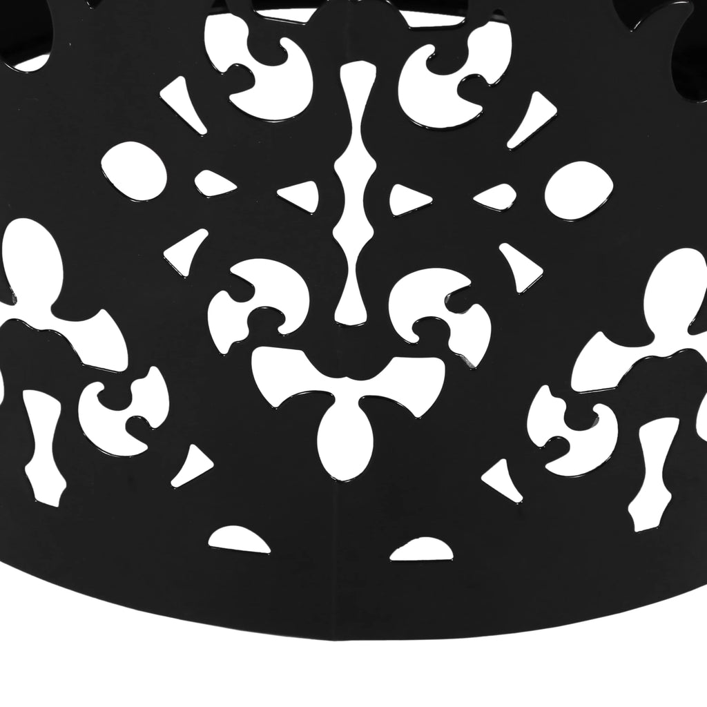 Black Outdoor Metal Side Table X21940
