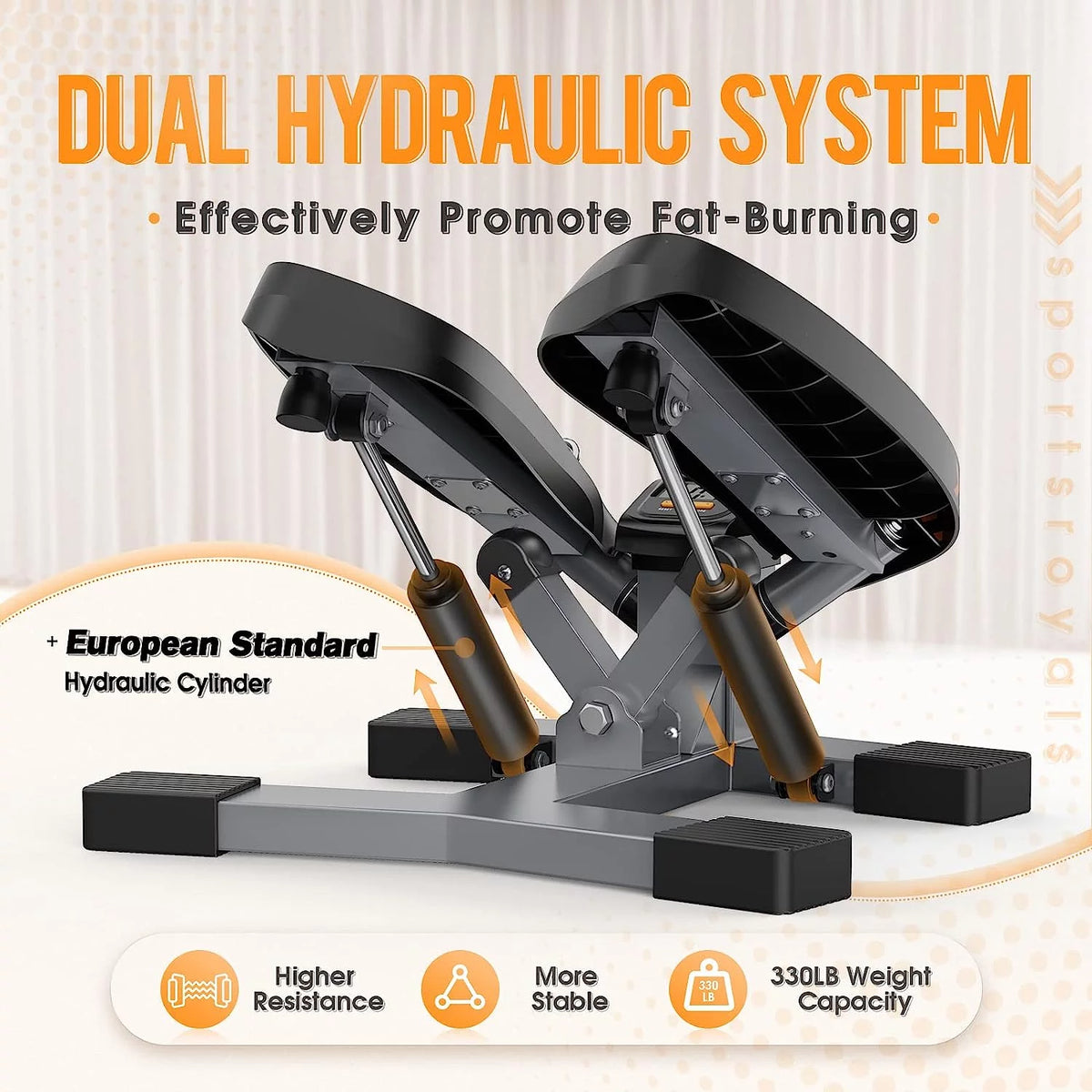 Portable Stair Stepper with Resistance Band R455367
