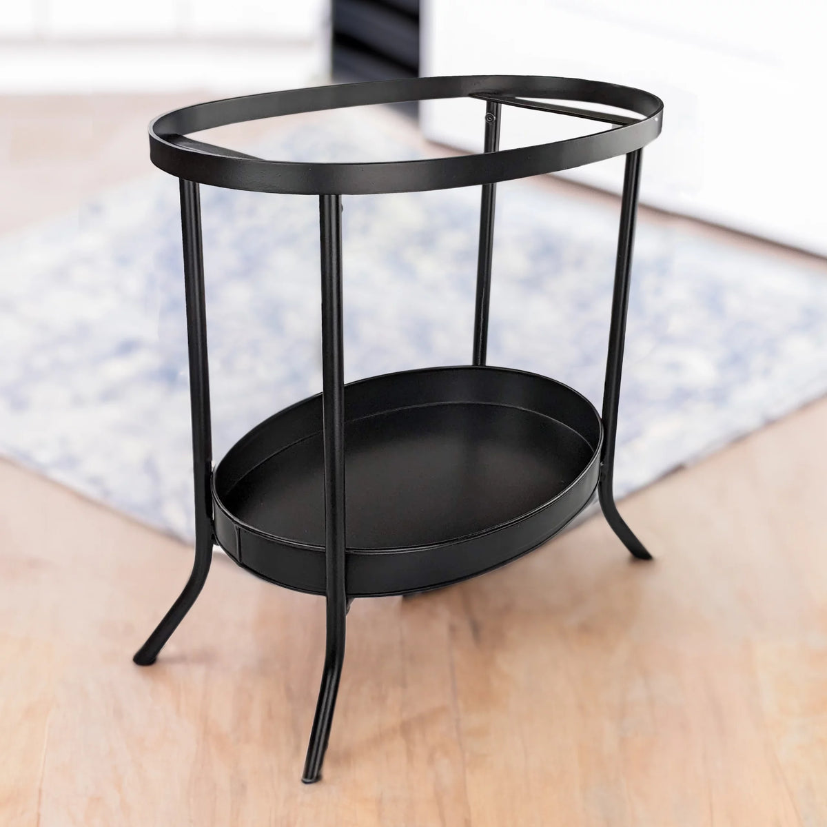 White Metal Beverage Tub with Iron Stand 28-inch Z31796