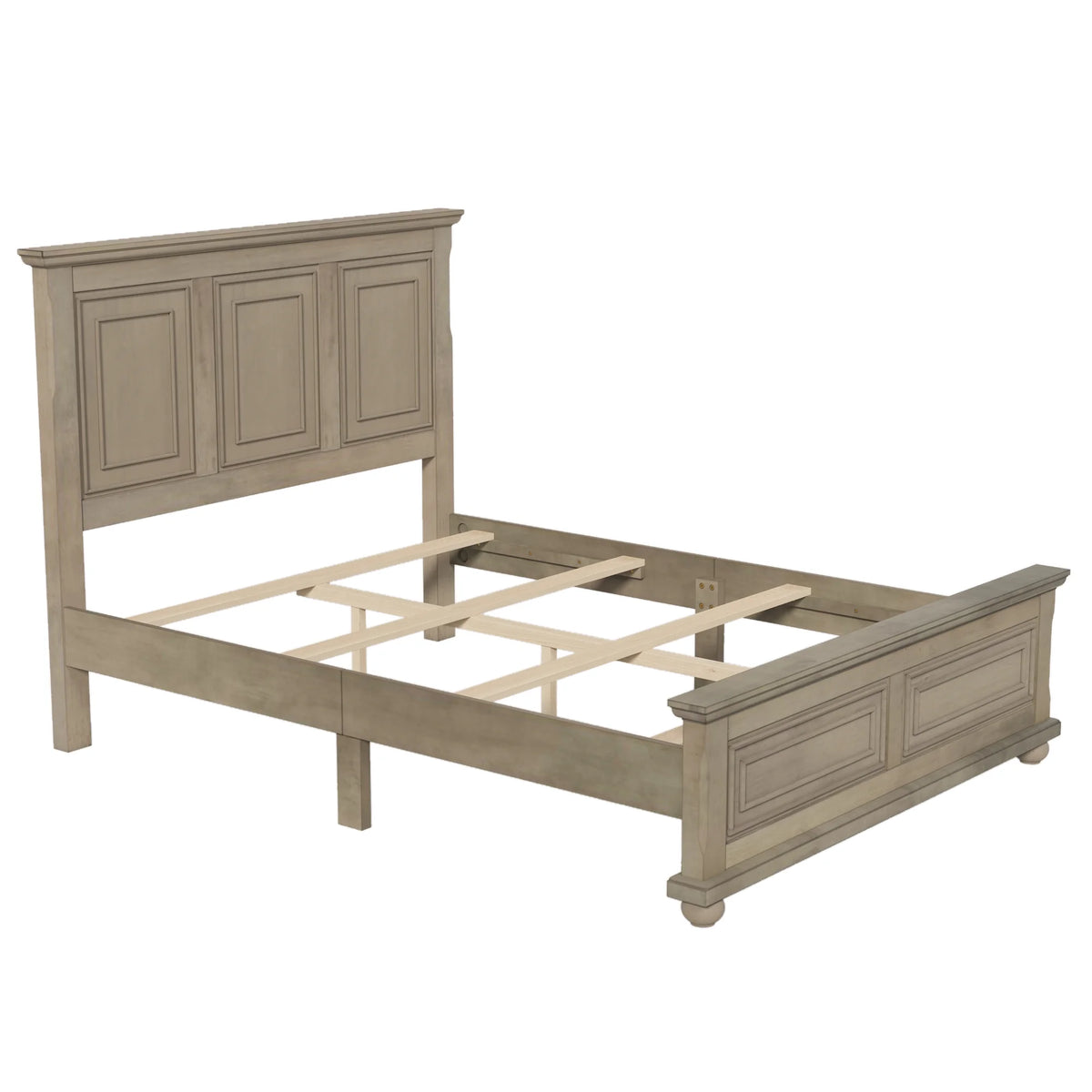 Queen Bed with Pinewood Design Y2241