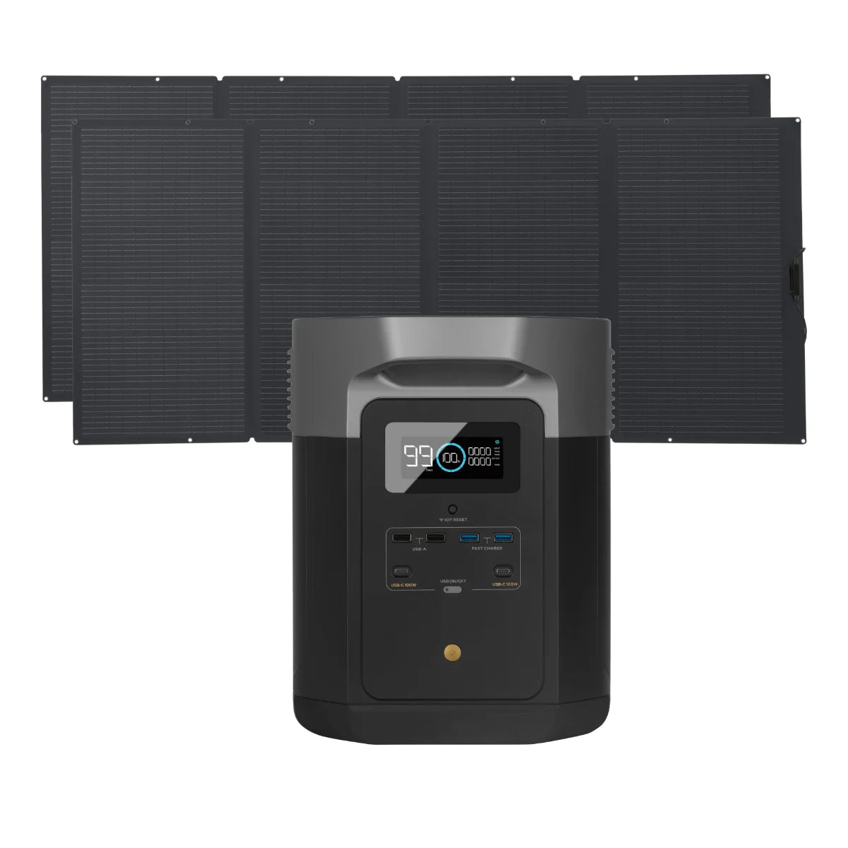 Portable Power Station and 2 x Portable Solar Panel R181