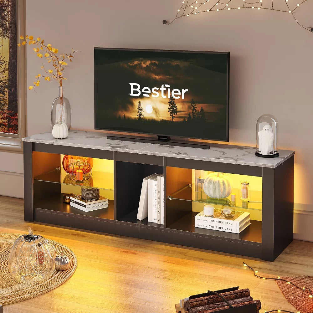 Light Grey TV Stand Media Console Table N1880