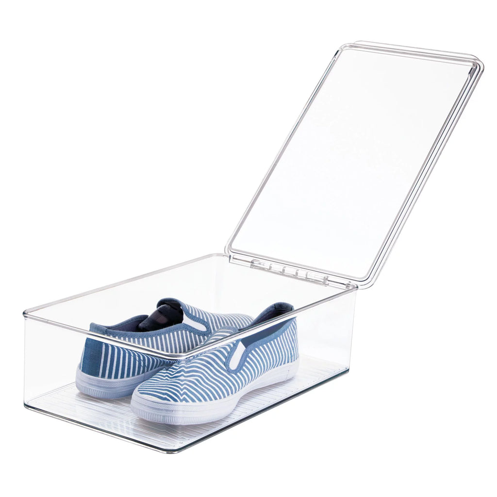 Clear 2 Pack Plastic Storage Organizer Box W69707