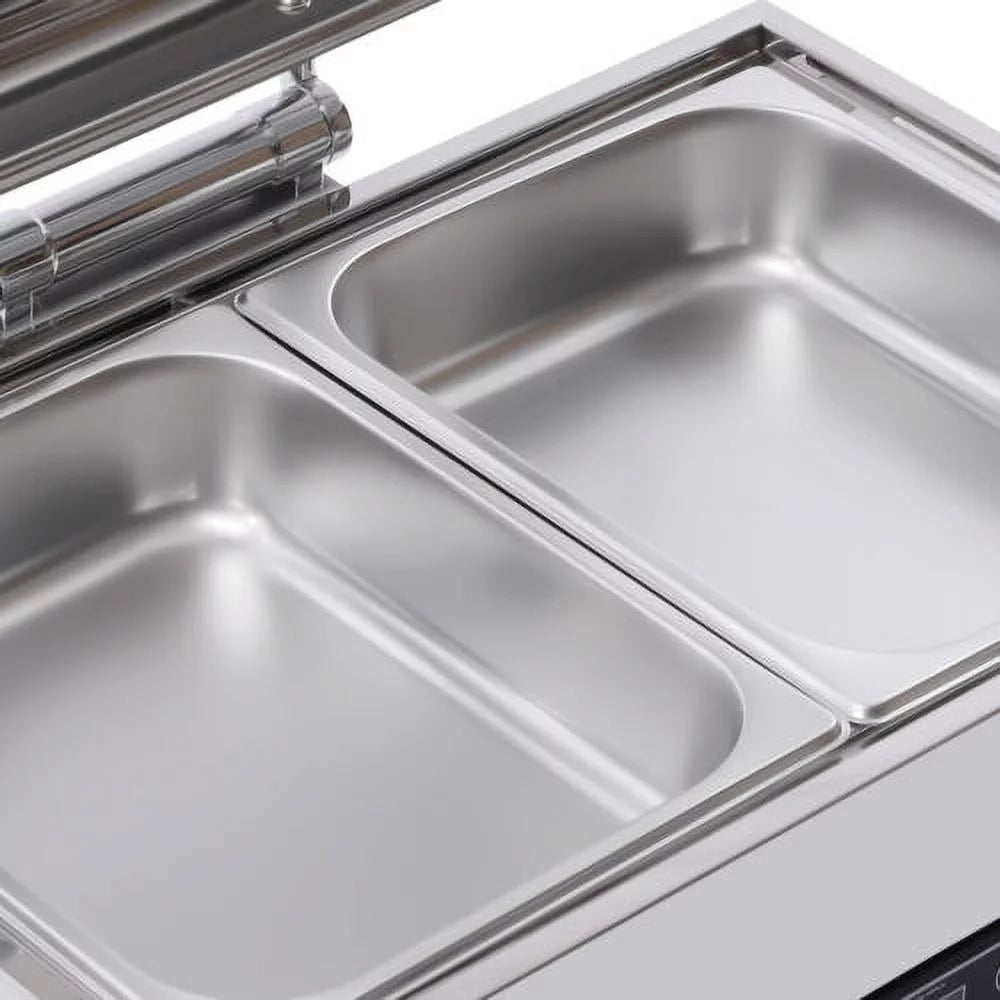 Stainless Steel 9QT Electric Chafing Dish with Lid T8560