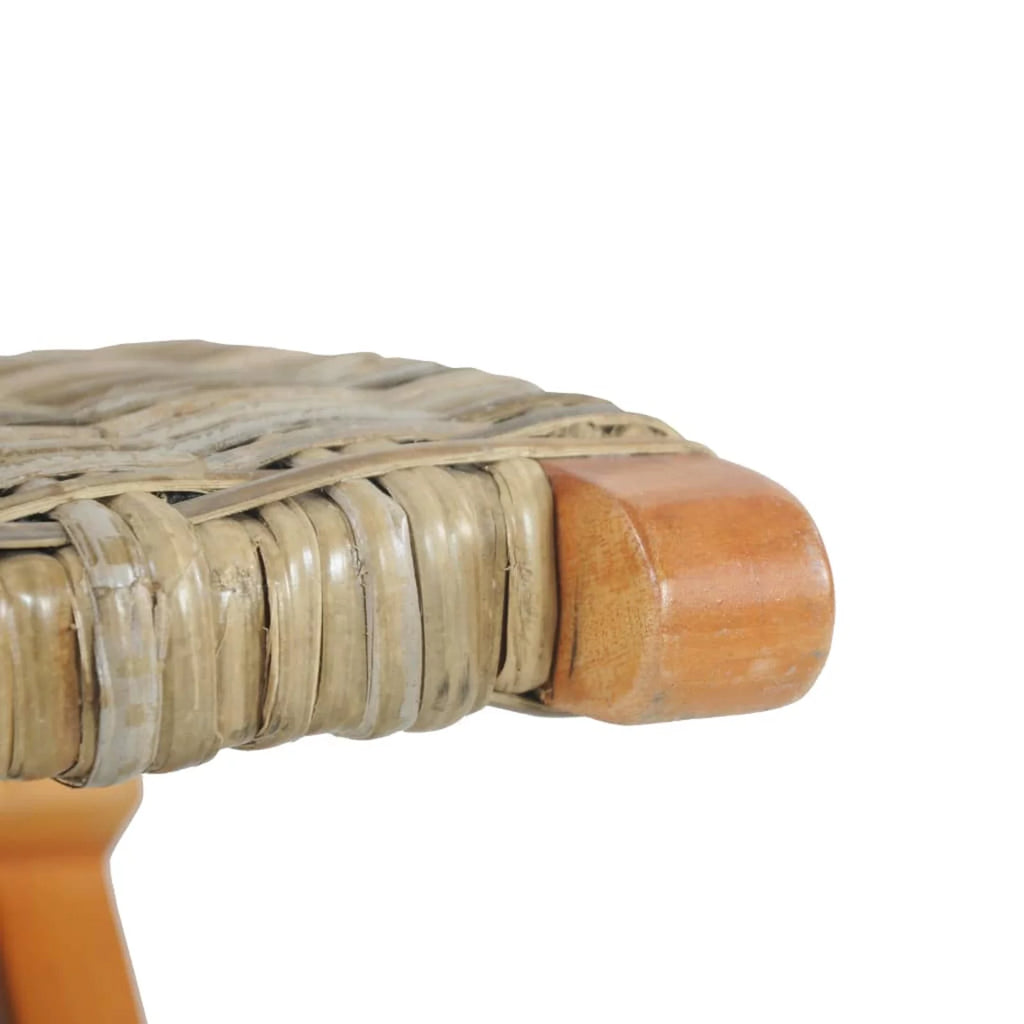 Kubu Rattan Mahogany Wood Frame Chair X366