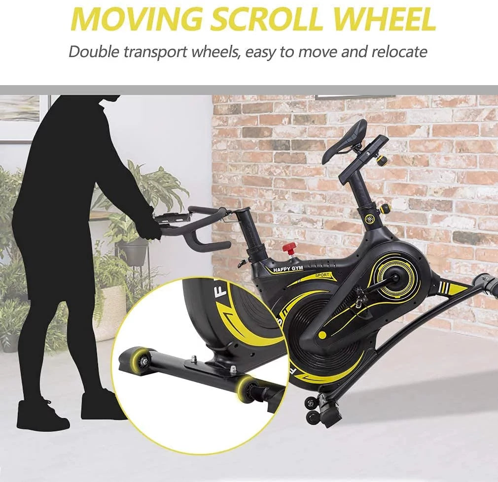 Black Exercise Bike with LCD Display B92225