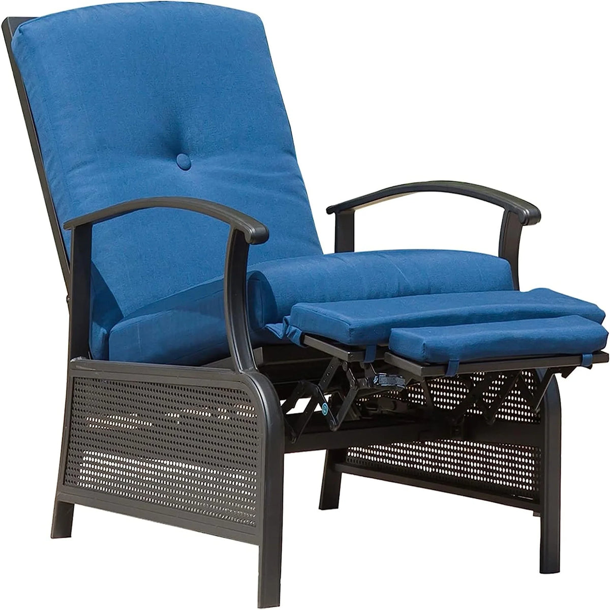 Adjustable Outdoor Recliner Chair with Removable Cushions Y484