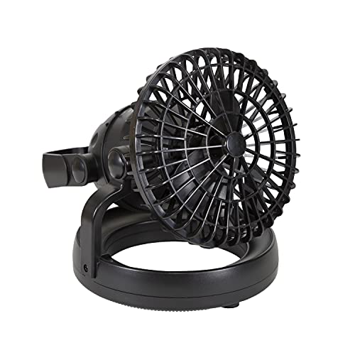 Black Camping Lantern with Fan U201428