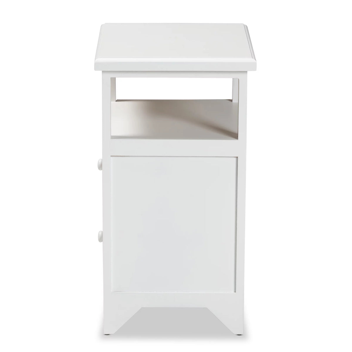 White 2-Drawer Wood Nightstand W756013