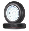 12" Trailer Tires On Rims 4 Lug White Spoke J411
