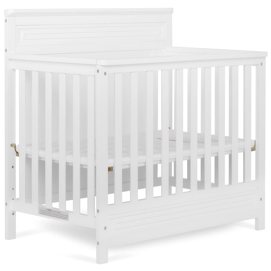 White 4-in-1 Convertible Mini Crib K43760