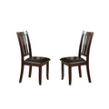 Espresso Slat Back Dining Chairs Set of 2 T715