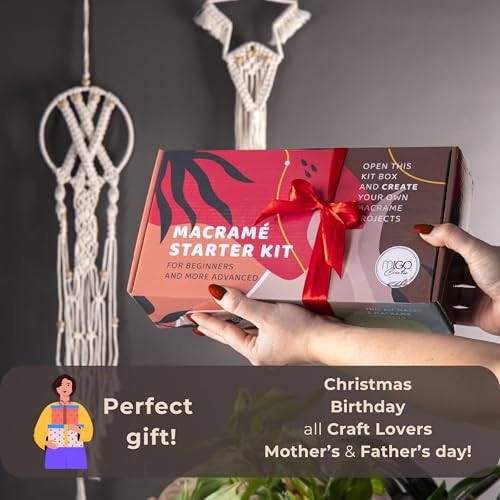Macrame Kits for Adults Beginners with 112 Supplies and 7 Projects Book M2196