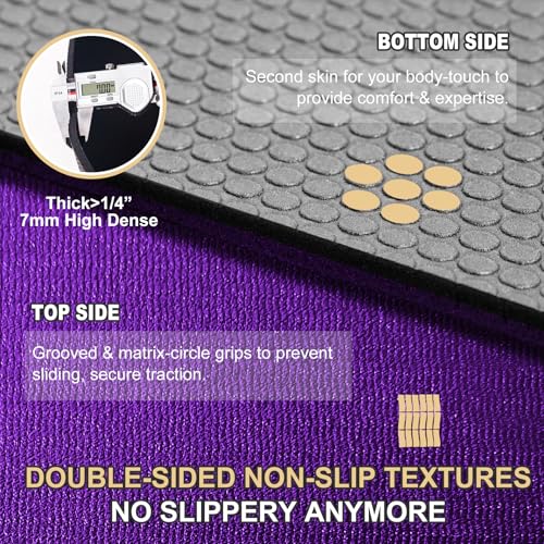 Large Non-Slip Exercise Mat 7mm W406822