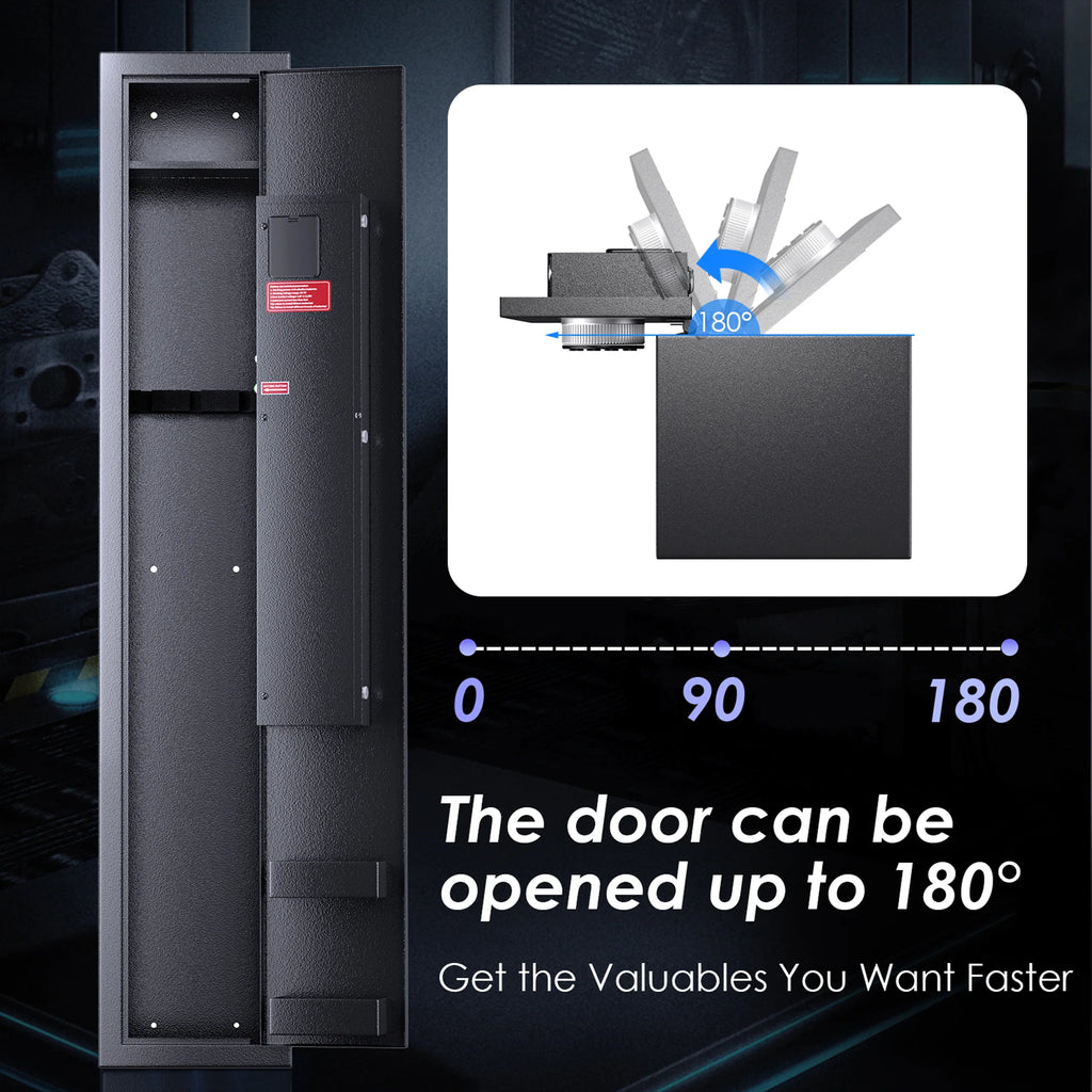 3-Gun Safe with LED Light, Digital Keypad, Alarm System M45385