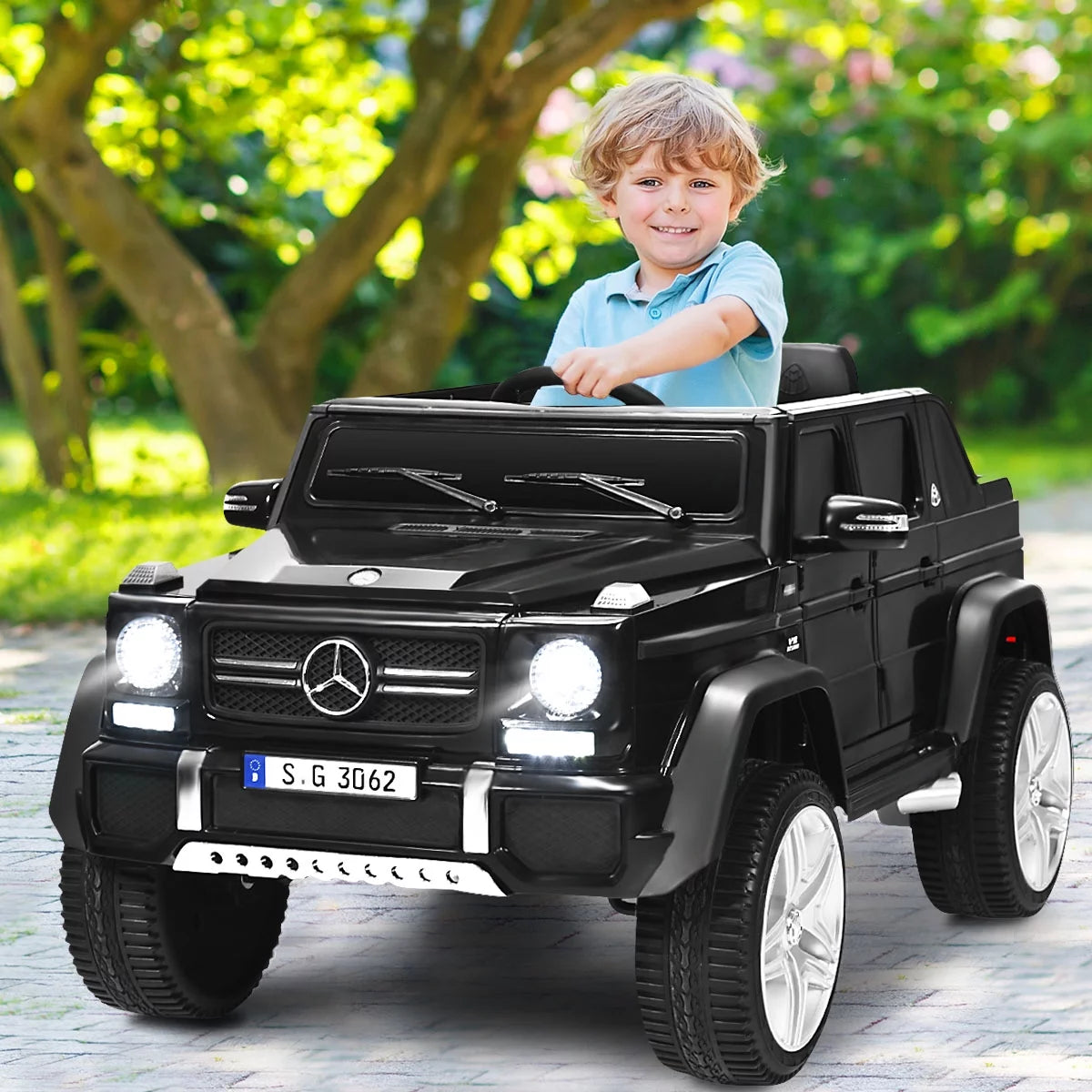 12V Kids Ride On Car with Trunk Pink M930