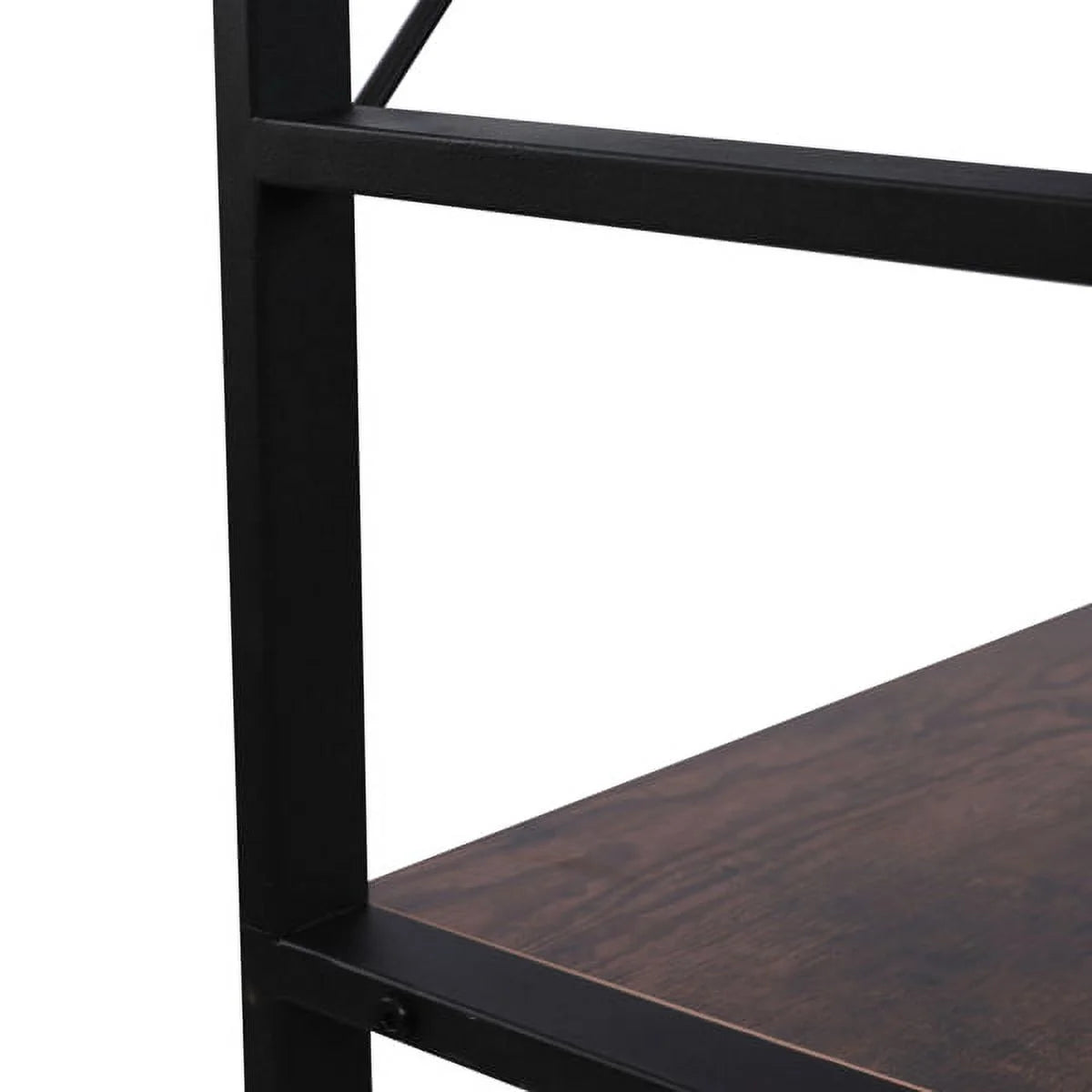 5-Shelf Wood and Metal Bookcase R942693