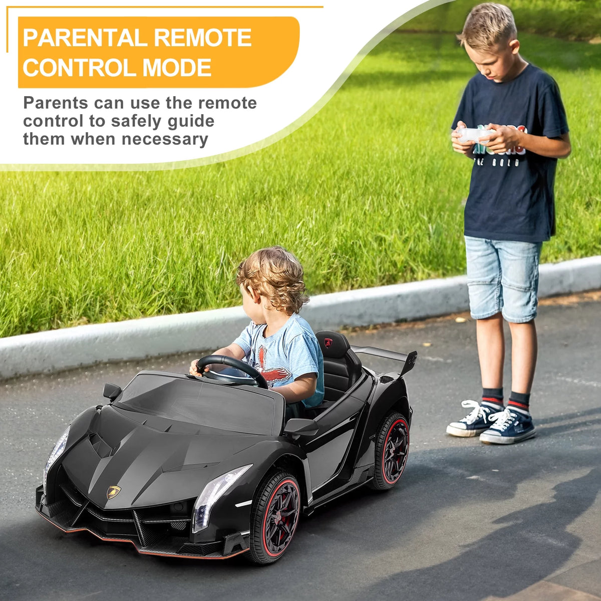 12V Electric Ride On Car with Parent Control H6944